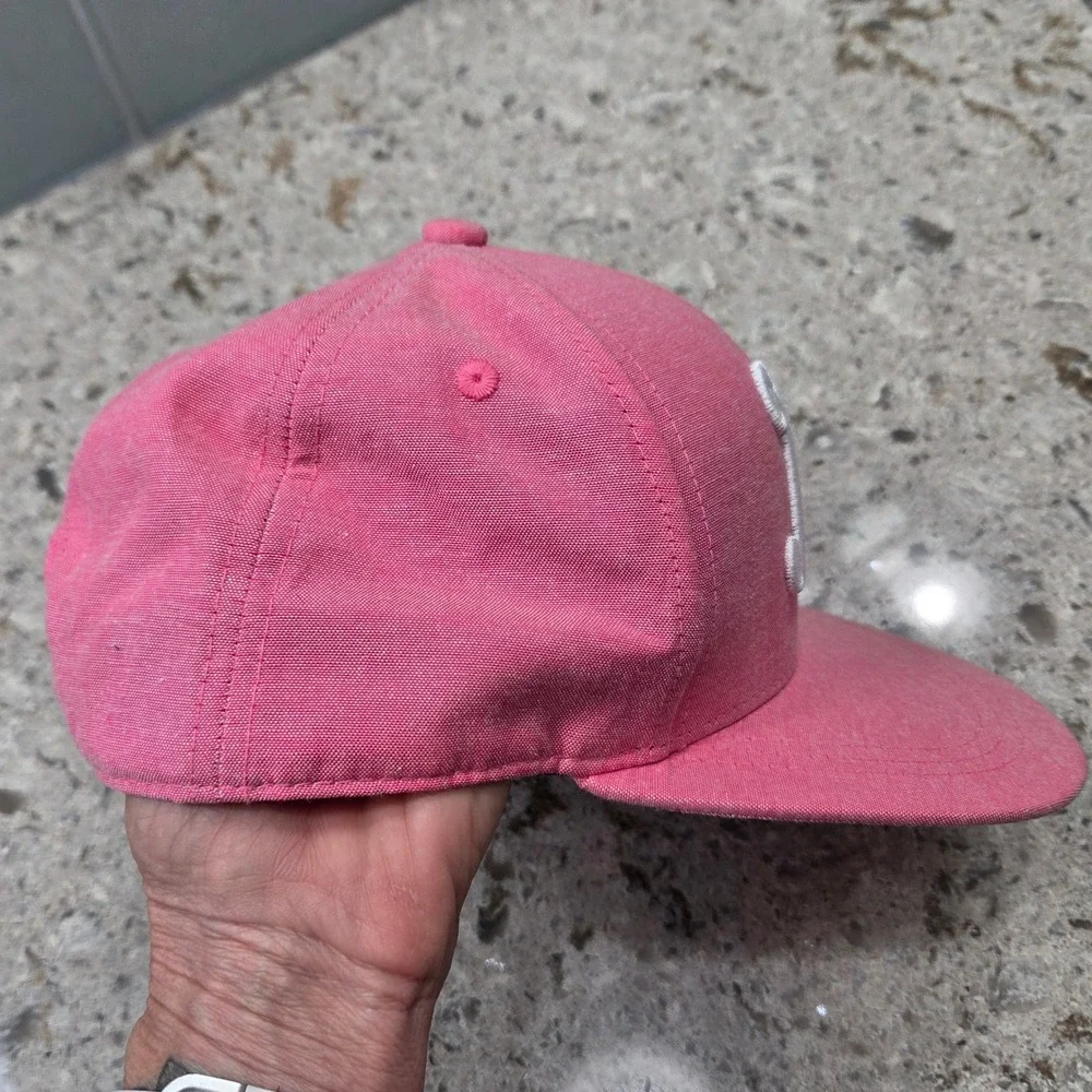 H&M Divided Pink NY Embroidered‎ Baseball Cap Hat Adjustable